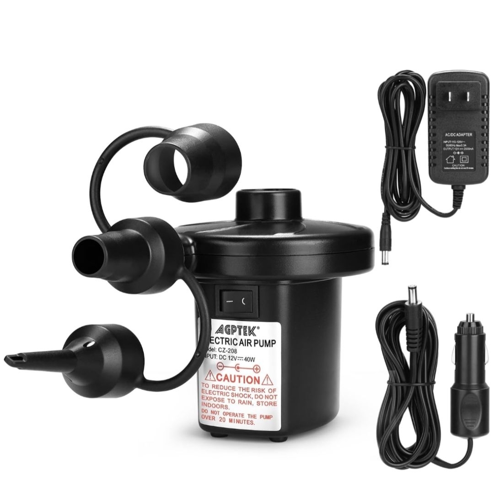 AGPtEK Electric Air Pump Black